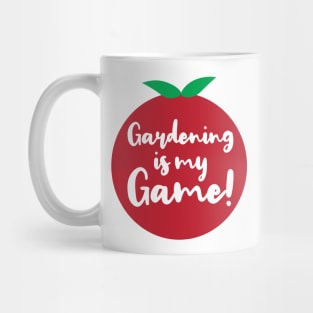 Gardening is My Game | Tomato | Quotes | White Mug